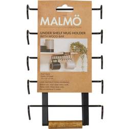 Malmo Under Shelf Mug Black Utensil Holder