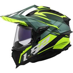 LS2 Crosshjelm MX701 Explorer - Grøn/Gul