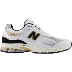 New Balance 2002R - White/Black/Gold Metallic