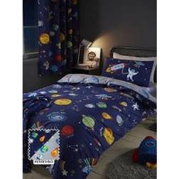 Catherine Lansfield Lost In Space Set Single Duvet Cover Blue (200x135cm)