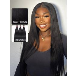 UNice Yaki Hair Bundle 18 inch Black 3-pack