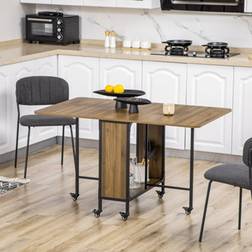 Homcom Mobile Drop Leaf Dining Table