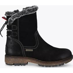 Josef Seibel Waylon 03 Suede Faux Fur Trim Boots - Black