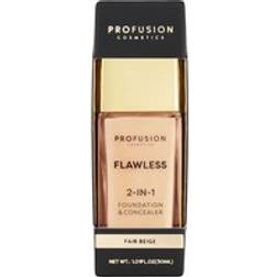 ProFusion Flawless 2-in-1 Foundation & Concealer Fair Beige 30ml