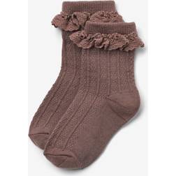 Wheat Nora Wollspitzensocken - Shadow Brown