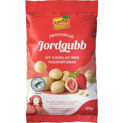 Exotic Snacks Frystorkad Jordgubb Vit 125 g 125g 1pack