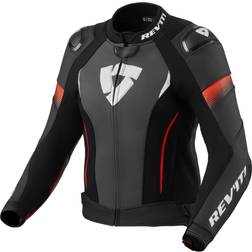 Rev'it! Xena 4 Pro Damen Motorradjacke - Schwarz/Neon Rot Damen