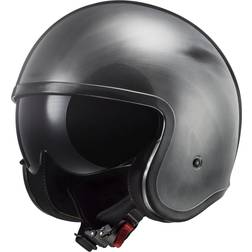LS2 OF599 Spitfire II Jeans Jet Helmet, silver, for Men