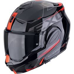 Scorpion EXO Tech Evo Traveller Helmet, black-red, for Men
