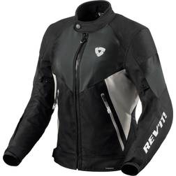 Rev'it! Revit Control H2O Ladies Motorcycle Textile Jacket, black-silver, for Women Woman