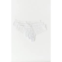 Gina Tricot Pack Lace String Trosor 3-Pack - Vit