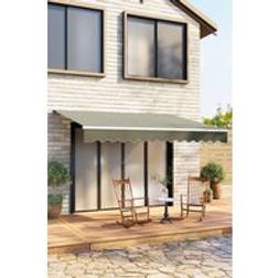 Living and Home Retractable Patio Awning 4m W x 3m D