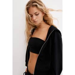 H&M Hettejakke I Trikot Med Glidelås - Sort