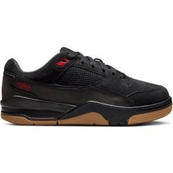 Nike Jordan Flight Court GS - Black/Gum Medium Brown/Varsity Red