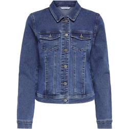 Only Wonder Denim Jacket - Blue/Medium Blue Denim