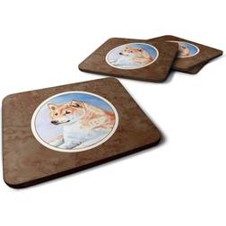 Carolines Treasures Shiba Inu Foam Coaster 4pcs