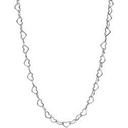 Pandora Linked Hearts Collier Necklace - Silver