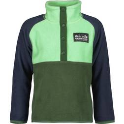 Didriksons Monte Kid's Half Button - Pine Green