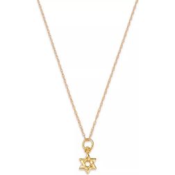 Bloomingdale's Bloomingdale's Fine Collection Children's Star of David Pendant Necklace in 14K Yellow Gold