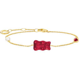 Thomas Sabo Haribo Bracelet - Gold/Pearl/Red