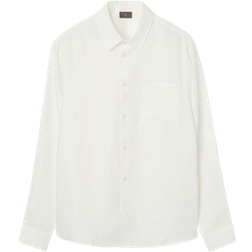 Singular Society Men's Relaxed Linen Shirt - Off-White