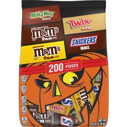 Mars Halloween Milk Chocolate Variety Candy Pack 76.9oz 200pcs 1pack