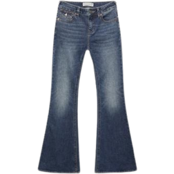 Stradivarius D04 Low Rise Flared Jeans - Denim