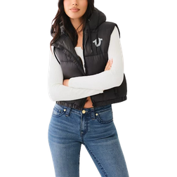 True Religion Hooded Puffer Vest - Black