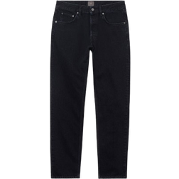 Singular Society Men's Regular Fit Tapered Denim Jeans - Black