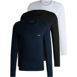 HUGO BOSS 3 Pack Long Sleeve T Shirts - Multicolore