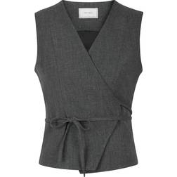 Neo Noir Samara Wrap Vest - Anthracite