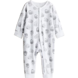 H&M Printed Jersey Pajamas - White/Sloths