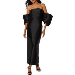 Coast Detachable Shrug Multiway Twill Gown - Black