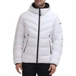 Calvin Klein Hooded Puffer Jacket - White