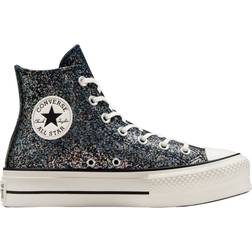 Converse All Star Lift Platform Glitter - Black