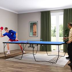 Sportnow 9Ft Folding Table With 8 Wheels