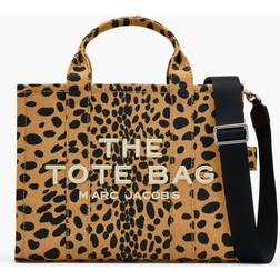 Marc Jacobs The Cheetah Canvas Medium Tote Bag - Black Multi