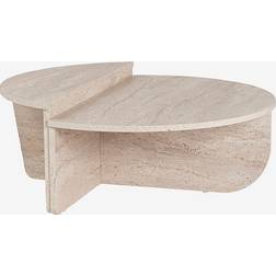 Homitis Travertine 35cm H X 85cm W X 30cm D Coffee Table