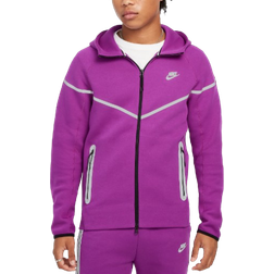 Nike Tech Windrunner Men's Fleece Full Zip Jacket - Bold Berry