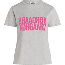 Mads Nørgaard Single Organic Trenda P Tee - Light Grey Melange