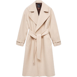 Mango Manteau Laine Manteco Maxi Revers Femme