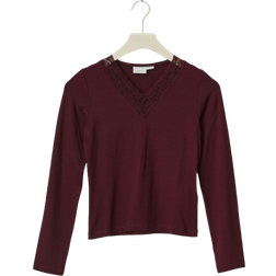 Gina Tricot Y Lace Top - Wine Tasting (246691420-3435)