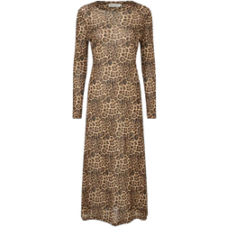 Lollys Laundry Logan Maxi Dress LS - Leopard Print