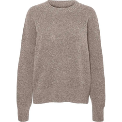 Vero Moda Vmboom Pullover - Beige Gemêleerd