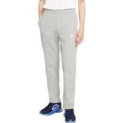 NIKE Sportswear Club Fleece Men's Trousers - Dark Grey Heather/Matte Silver/White