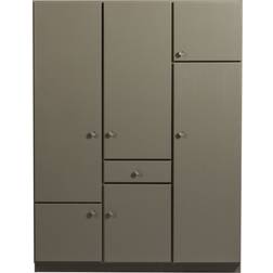Woood Alfie 6 Door Pine 210cm H X 160cm W X 60cm D Wardrobe