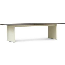 Normann Copenhagen Panel Creme/Dark Brown Matbord 90x300cm