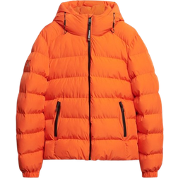 Superdry Herren Sports Steppjacke mit Kapuze - Orange