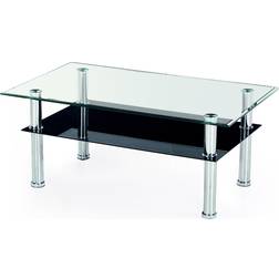 Halmar Yolanda Chrome/Black Sofabord 63x103cm
