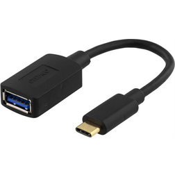 Deltaco 10W 3A 3.1 Gen1 USB C - USB A Adapter M-F 0.2m